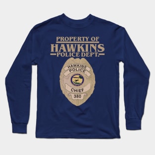 Property of Hawkins Police Dept. - Gold Long Sleeve T-Shirt